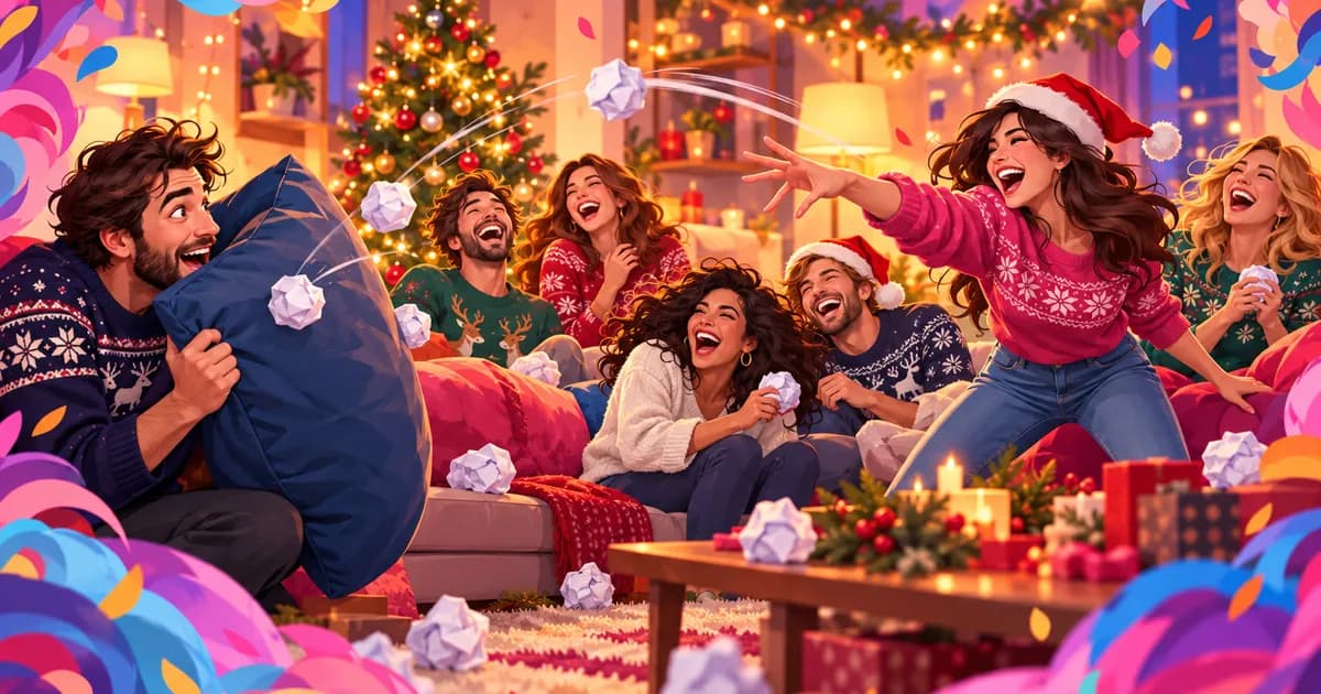Jeux de Noël rigolos pour adultes : 15 idées pour une soirée entre amis