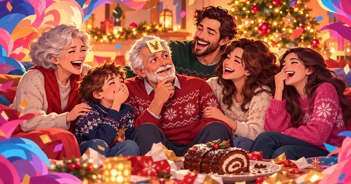 Jeux de Noël en famille : 20 idées pour tous les âges, à table ou après le repas